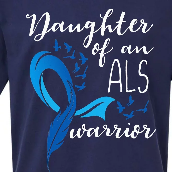 Daughter Of An ALS Warrior ALS Support Squad Sueded Cloud Jersey T-Shirt