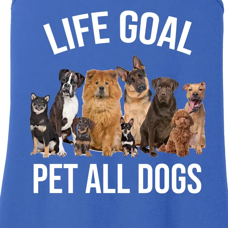 Dogs Of All Kinds Life Goal Pet All Dogs Funny Ladies Essential Tank