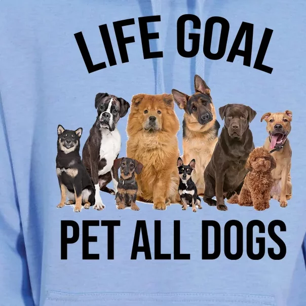 Dogs Of All Kinds Life Goal Pet All Dogs Funny Unisex Surf Hoodie