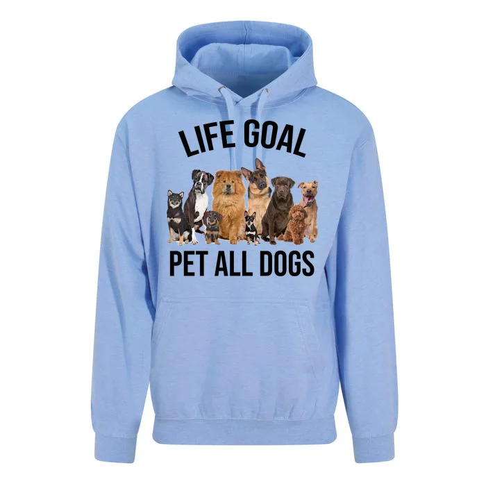 Dogs Of All Kinds Life Goal Pet All Dogs Funny Unisex Surf Hoodie