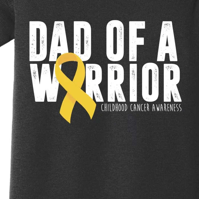 Dad Of A Warrior Childhood Cancer Awareness Baby Bodysuit