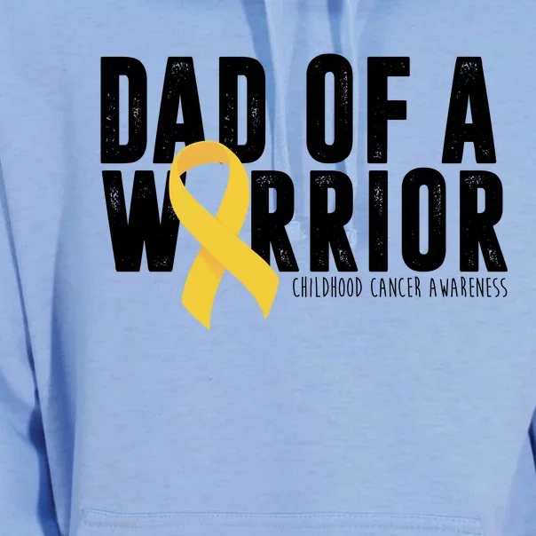 Dad Of A Warrior Childhood Cancer Awareness Unisex Surf Hoodie