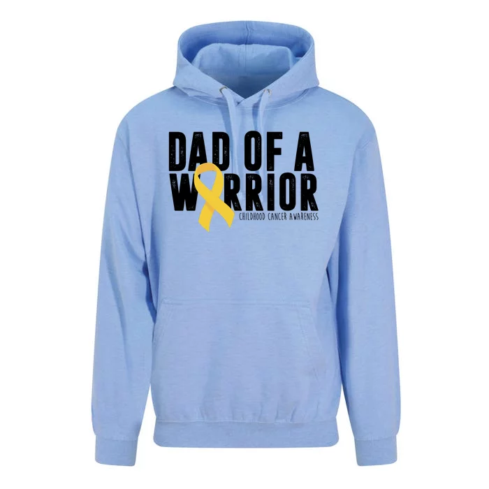 Dad Of A Warrior Childhood Cancer Awareness Unisex Surf Hoodie