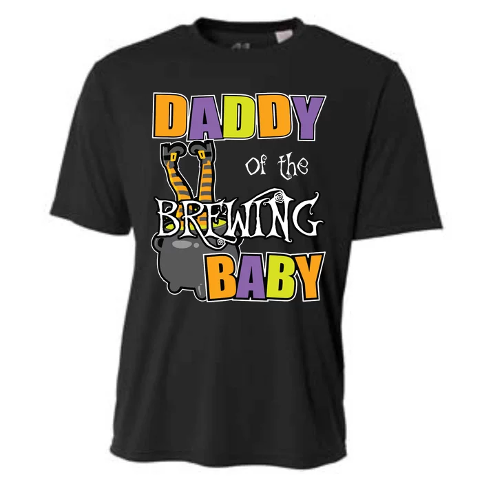 Daddy Of Brewing Baby Halloween Theme Baby Shower Spooky Cooling Performance Crew T-Shirt