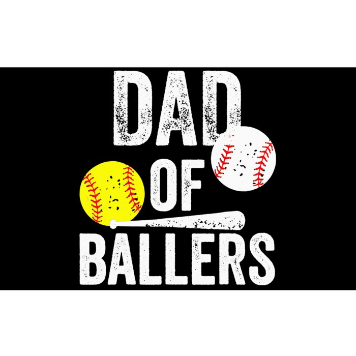 Dad Of Ballers Softball Baseball Player Dad Father's Day Bumper Sticker