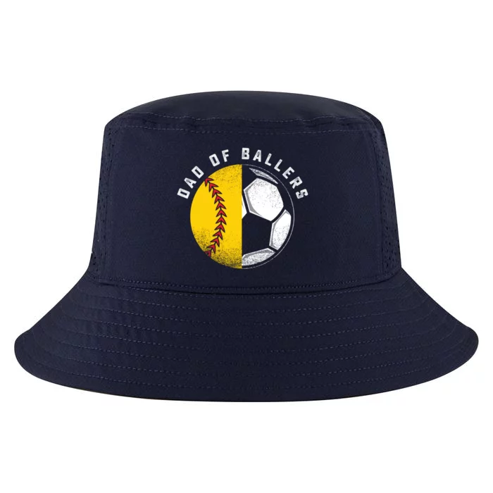 Dad Of Ballers Father Son Softball Soccer Player Coach Gift Great Gift Cool Comfort Performance Bucket Hat