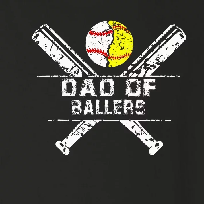 Dad Of Ballers Baseball Dad Softball Dad Fathers Day Toddler Long Sleeve Shirt