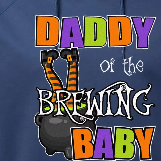 Daddy Of Brewing Baby Halloween Theme Baby Shower Spooky Performance Fleece Hoodie