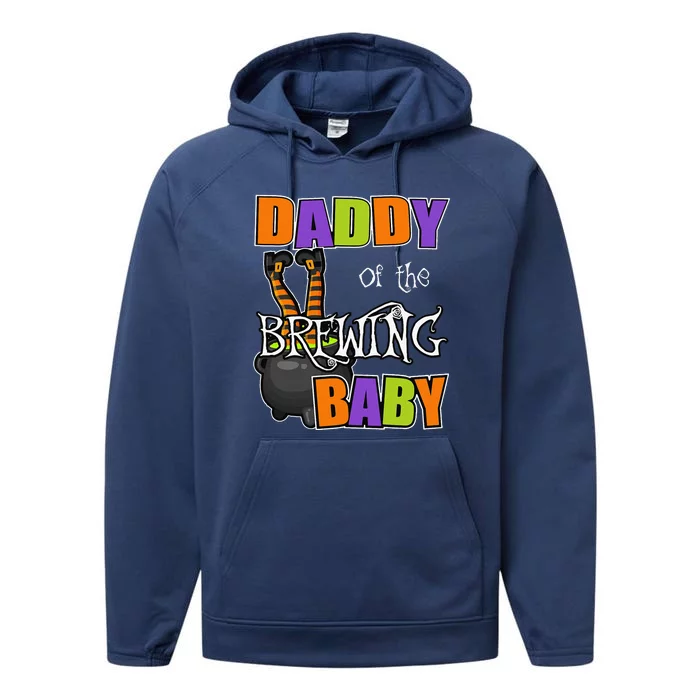 Daddy Of Brewing Baby Halloween Theme Baby Shower Spooky Performance Fleece Hoodie