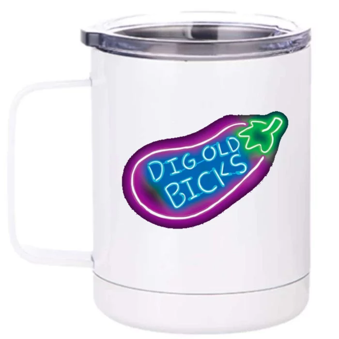 Dig Old Bicks Solar Opposites Funny Meme Gag Cute Gift Front & Back 12oz Stainless Steel Tumbler Cup