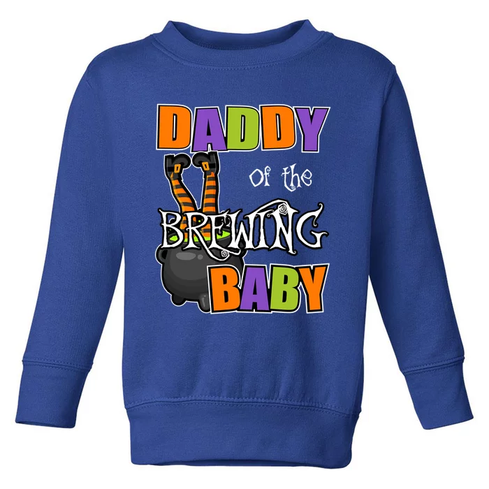 Daddy Of Brewing Halloween Theme Shower Spooky Funny Gift Toddler Sweatshirt