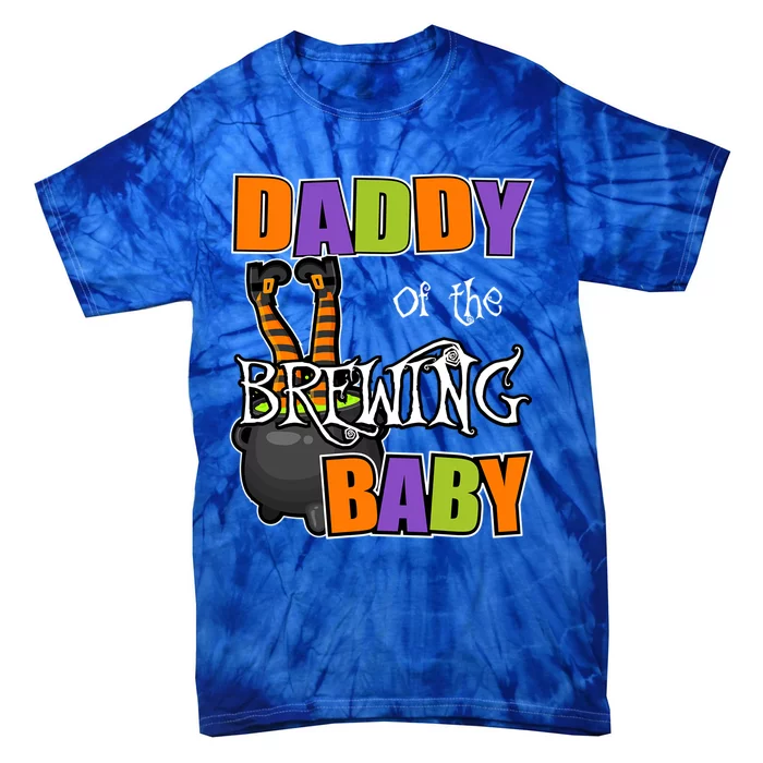 Daddy Of Brewing Halloween Theme Shower Spooky Funny Gift Tie-Dye T-Shirt