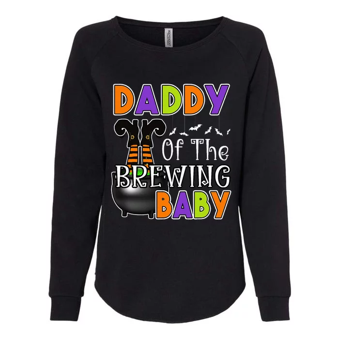 Daddy Of Brewing Baby Halloween Theme Baby Shower Spooky Womens California Wash Sweatshirt