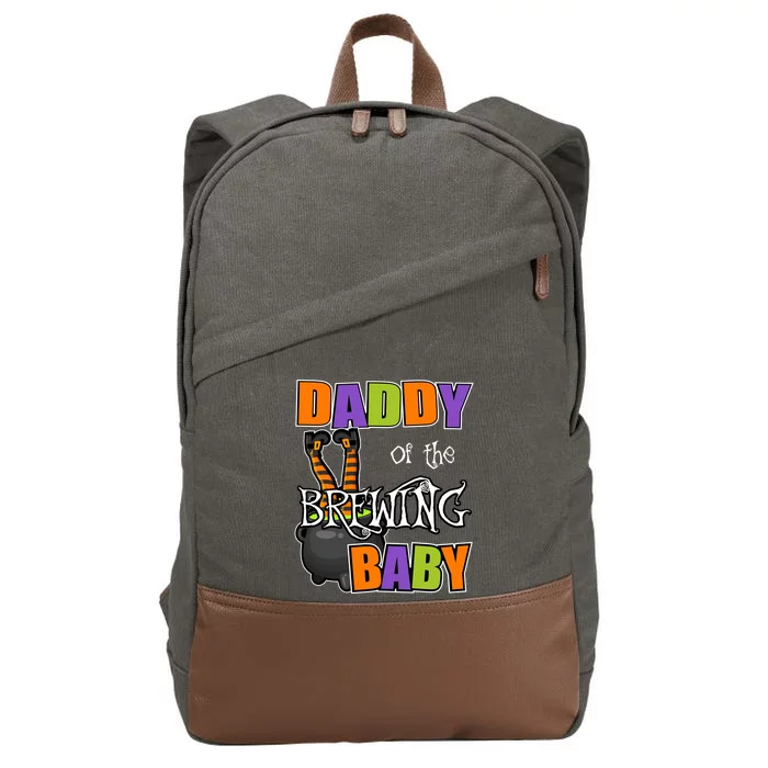 Daddy Of Brewing Halloween Theme Shower Spooky Cool Gift Cotton Canvas Backpack