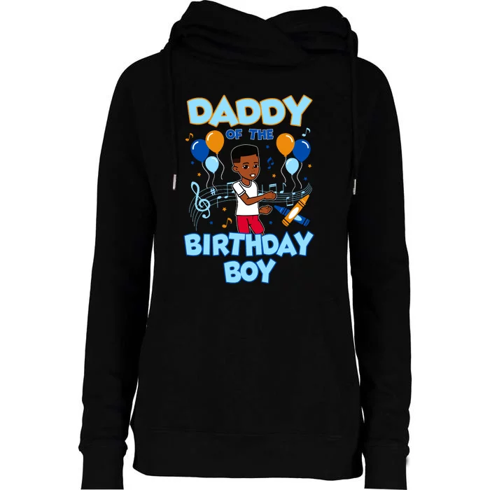 Daddy Of Birthday Boy GracieS Corner Family Matching Womens Funnel Neck Pullover Hood