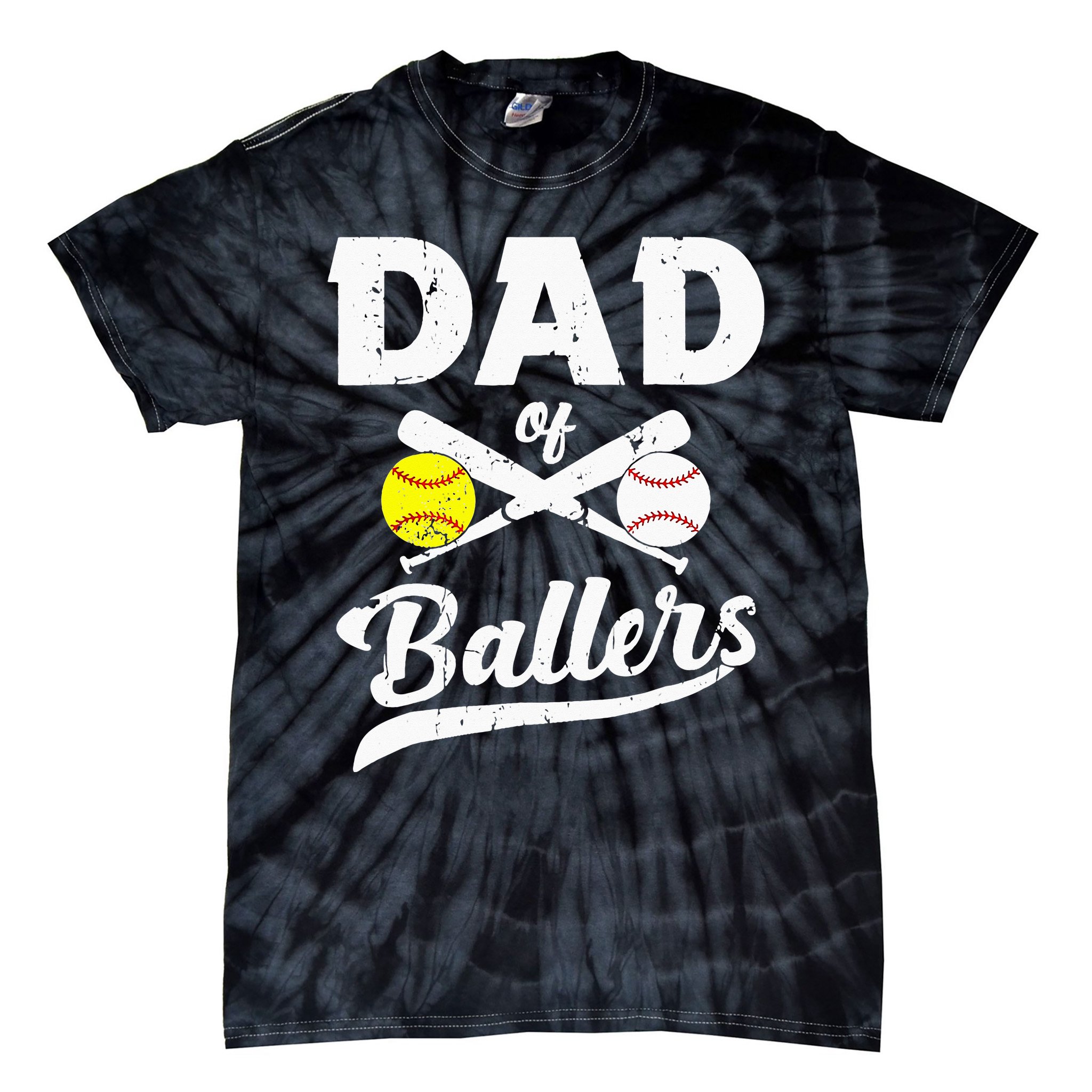 S Dad Of Ballers Funny Baseball And Softball Player Shirt