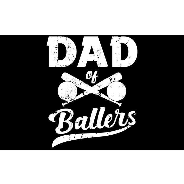 Dad Of Ballers Dad Of Baseball And Softball Player For Dad Bumper Sticker