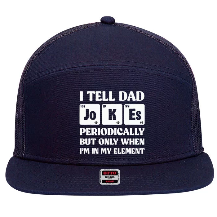 Dad Of Ballers Funny Baseball Dad 7 Panel Mesh Trucker Snapback Hat