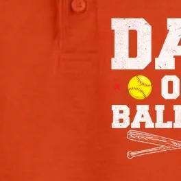 Dad Of Ballers Baseball Softball Gift For Dads Cute Gift Dry Zone Grid Performance Polo