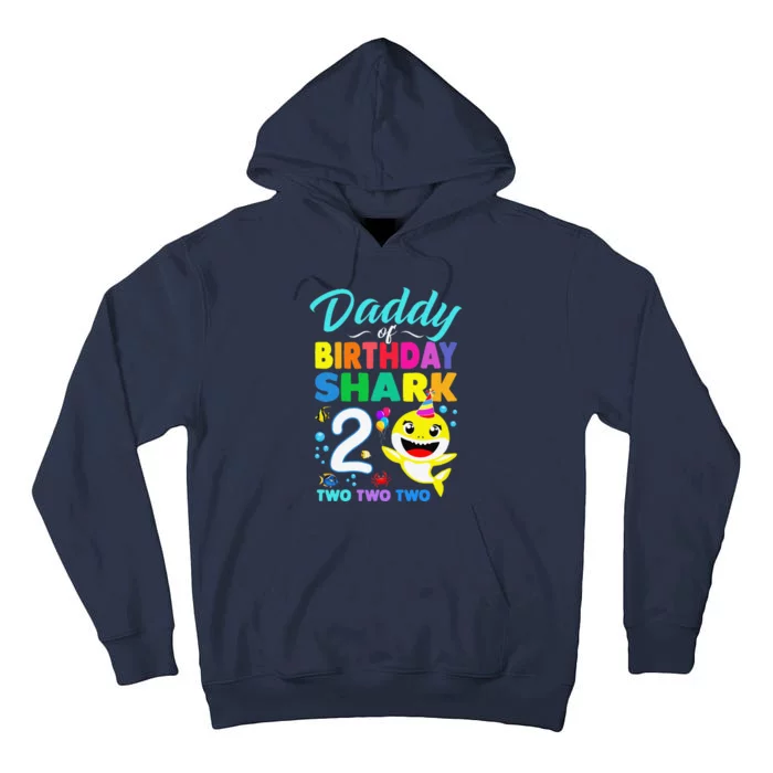 Daddy Of Birthday Shark 2nd Matching Oufit Party For Family Tall Hoodie