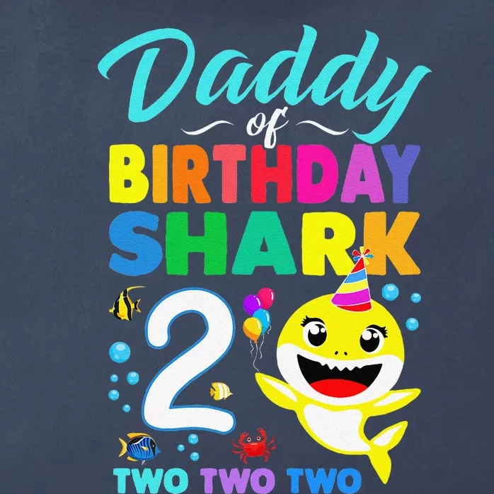 Daddy Of Birthday Shark 2nd Matching Oufit Party For Family Zip Tote Bag