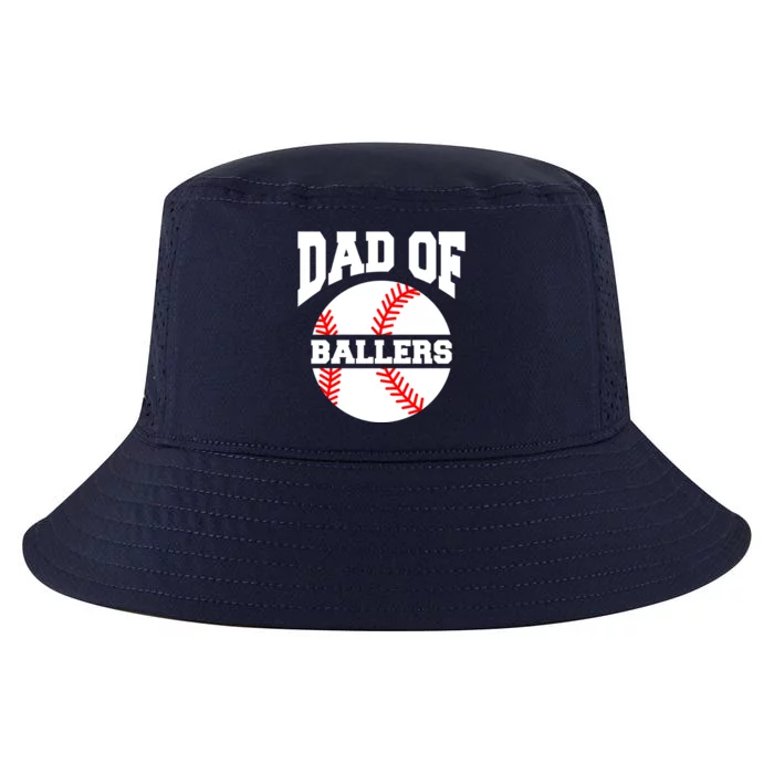 Dad Of Ballers Baseball Softball Quote For Father Coach Gift Cool Comfort Performance Bucket Hat