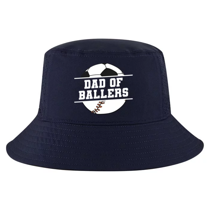 Dad Of Ballers Baseball Softball Quote For Father Coach Funny Gift Cool Comfort Performance Bucket Hat