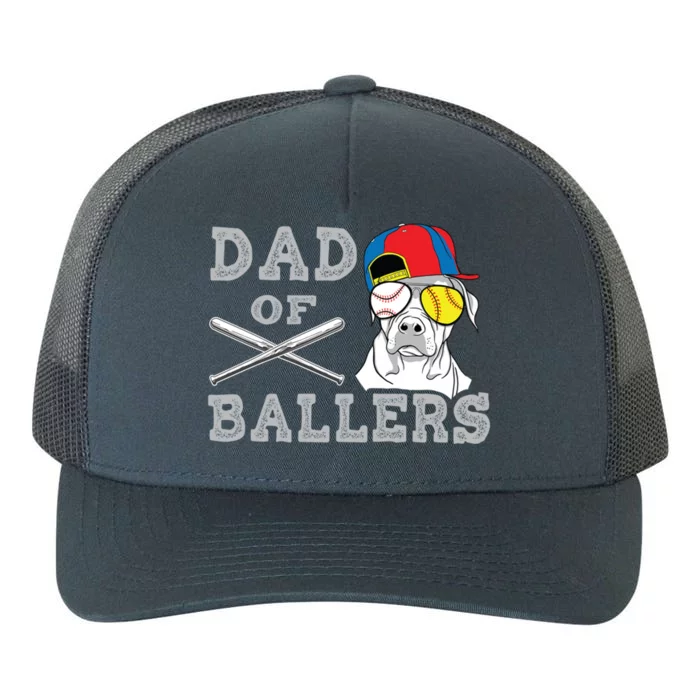 Dad Of Ballers Softball Baseball Father Gift Yupoong Adult 5-Panel Trucker Hat