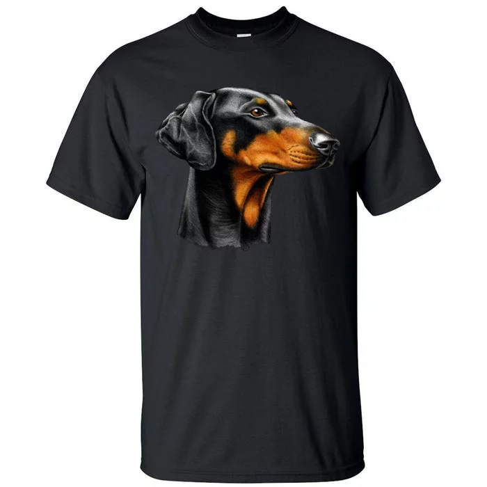 Doberman Dog Tall T-Shirt