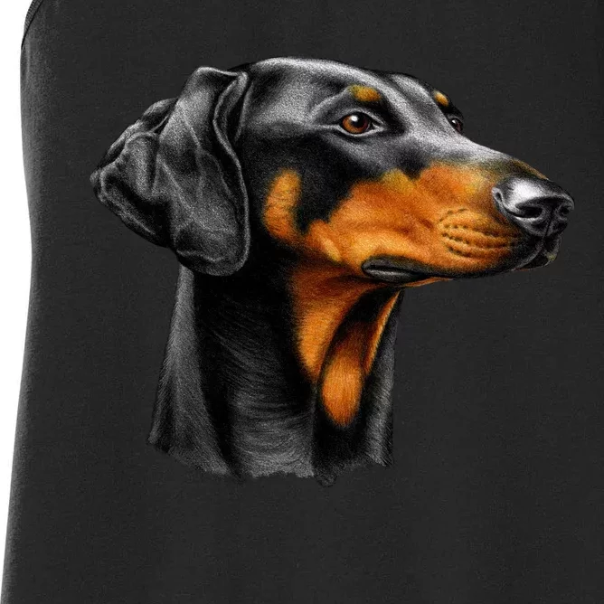 Doberman Dog Women's Racerback Tank