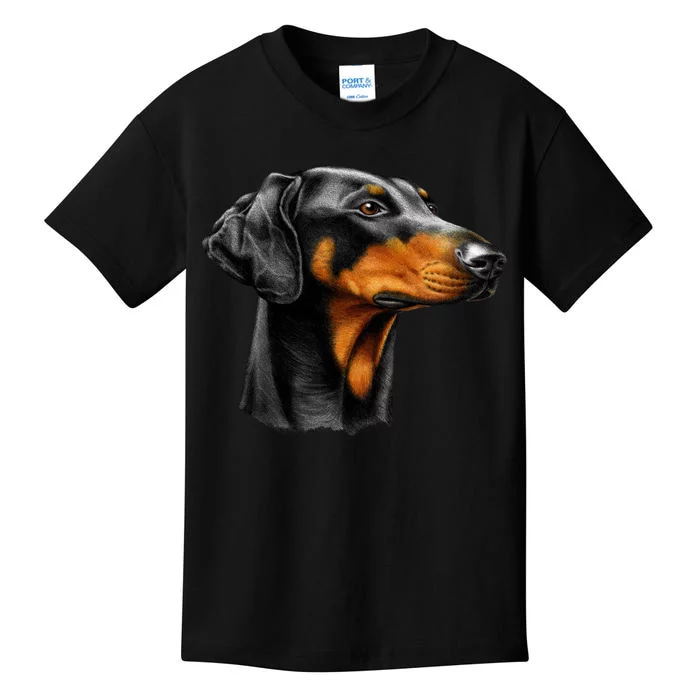 Doberman Dog Kids T-Shirt