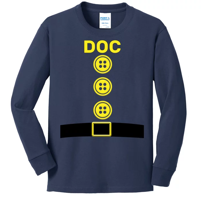 Doc Dwarf Halloween Costume Kids Long Sleeve Shirt