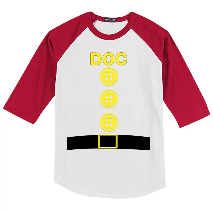 Doc Dwarf Halloween Costume Kids Colorblock Raglan Jersey