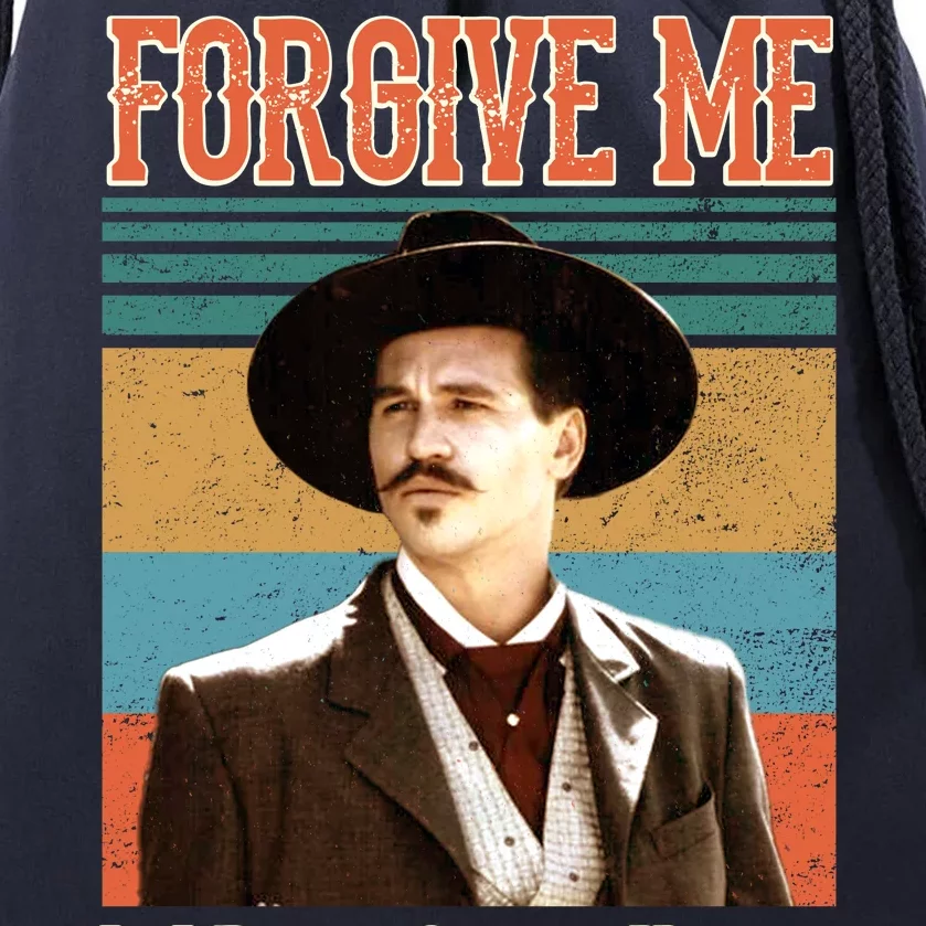 Doc Holliday Forgive Me If I Don't Shake Hands Drawstring Bag