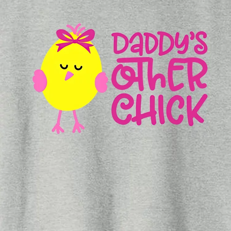 Daddy's Other Chick Easter Egg Chick Gift Women's Crop Top Tee