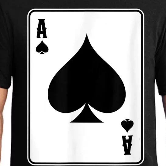 Deck Of Cards For Men Ace Spades Pajama Set