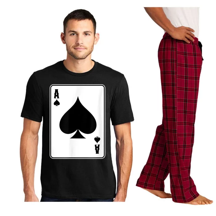 Deck Of Cards For Men Ace Spades Pajama Set