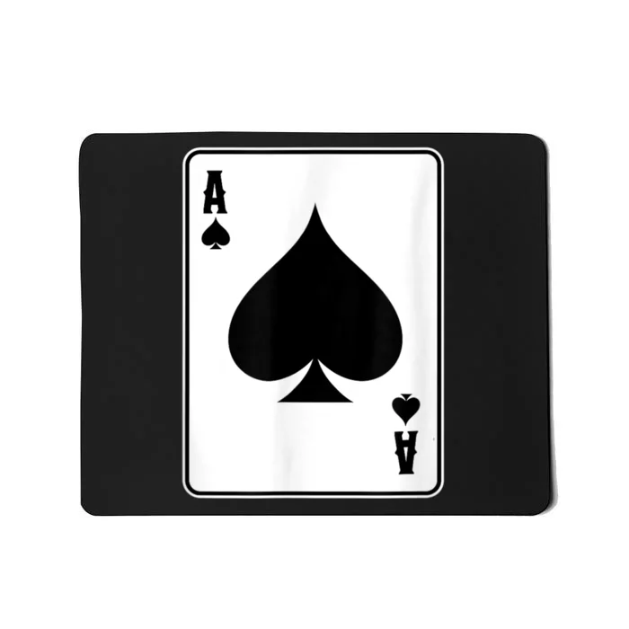 Deck Of Cards For Men Ace Spades Mousepad