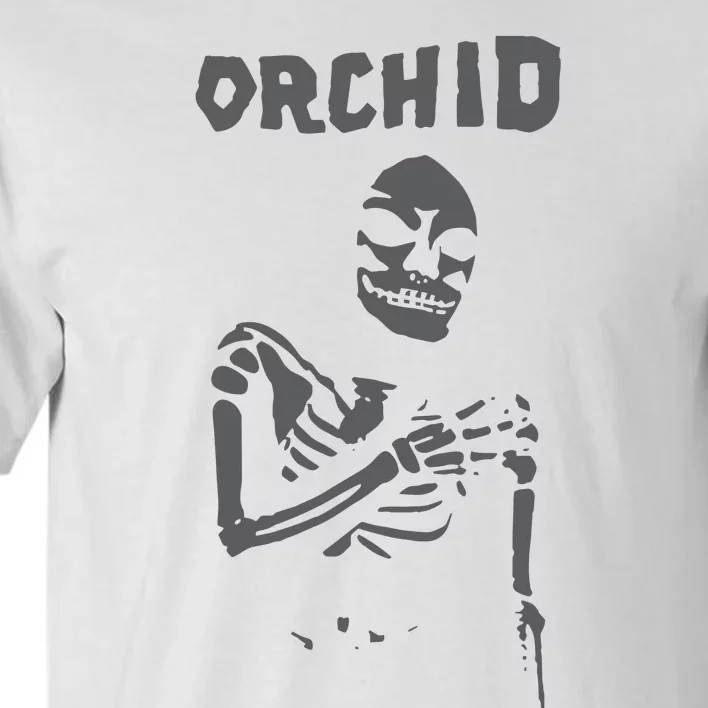 Deathwishinc Orchid Chaos Skeleton Silver Tall T-Shirt