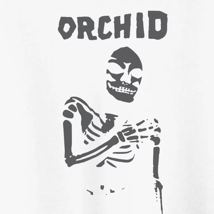 Deathwishinc Orchid Chaos Skeleton Silver Toddler T-Shirt