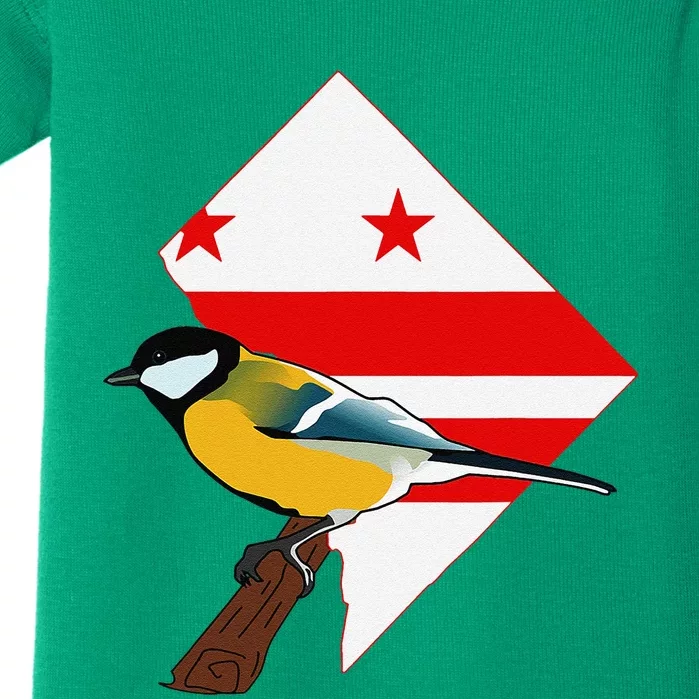 District Of Columbia Us Flag State Bird Baby Bodysuit