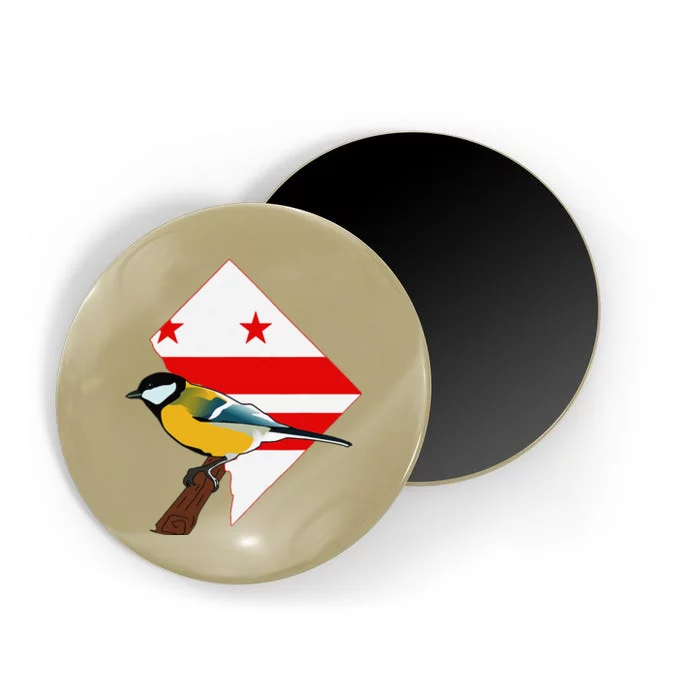 District Of Columbia Us Flag State Bird Magnet