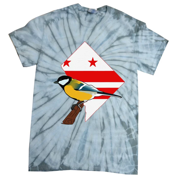 District Of Columbia Us Flag State Bird Tie-Dye T-Shirt