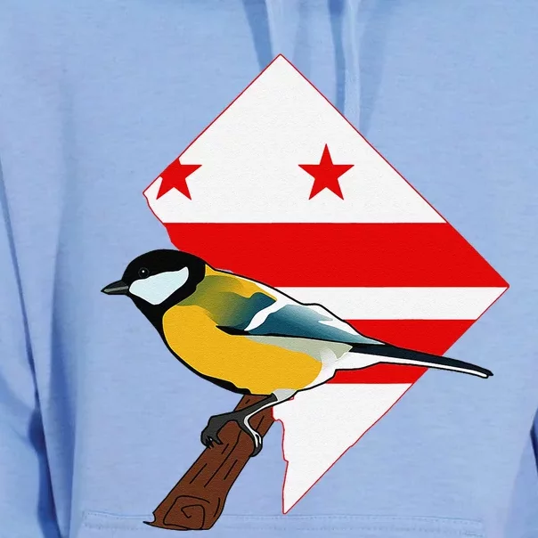 District Of Columbia Us Flag State Bird Unisex Surf Hoodie