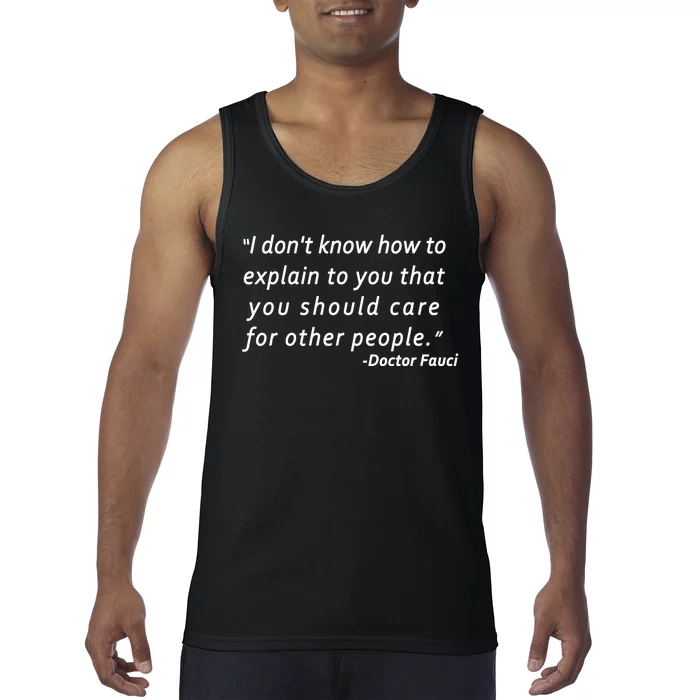 Doctor Fauci Quote Tank Top