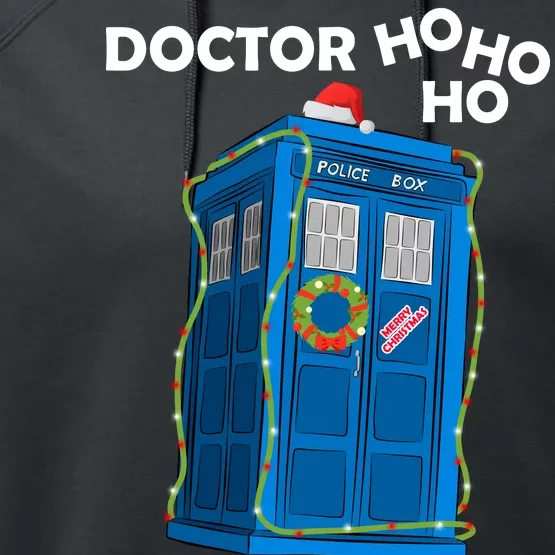 Doctor Ho Ho Ho Funny Christmas Performance Fleece Hoodie