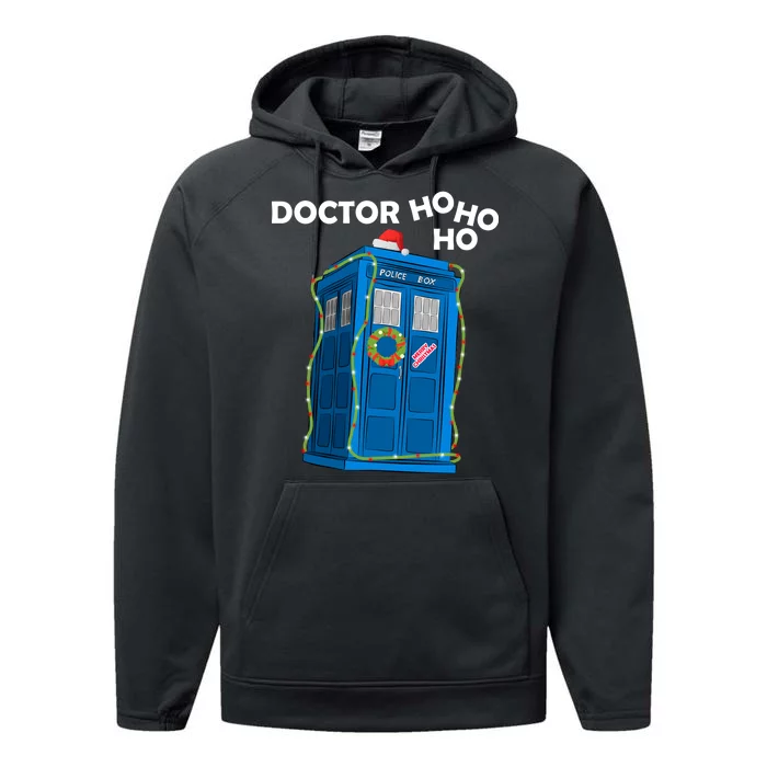 Doctor Ho Ho Ho Funny Christmas Performance Fleece Hoodie