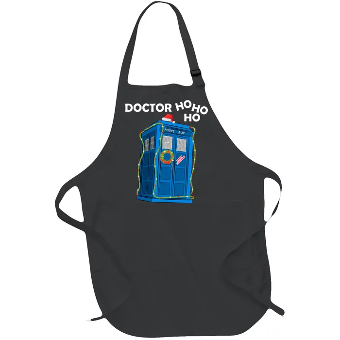 Doctor Ho Ho Ho Funny Christmas Full-Length Apron With Pocket