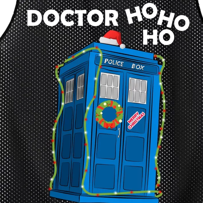 Doctor Ho Ho Ho Funny Christmas Mesh Reversible Basketball Jersey Tank