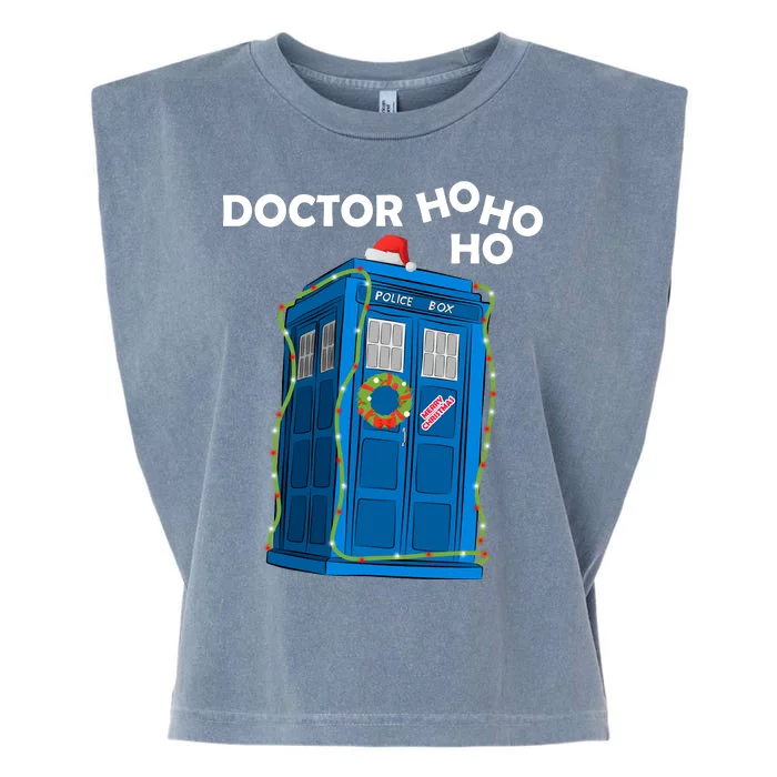 Doctor Ho Ho Ho Funny Christmas Garment-Dyed Women's Muscle Tee